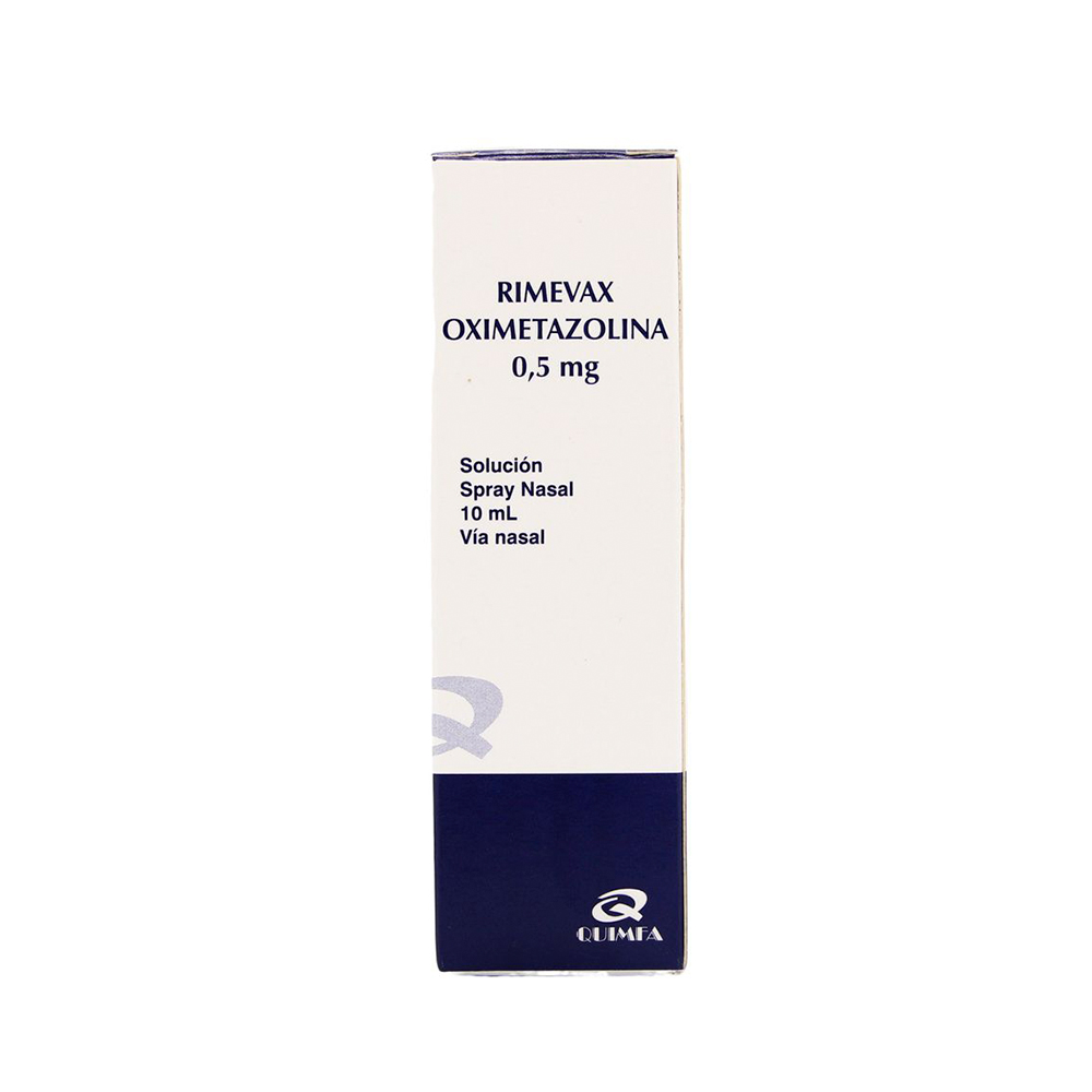 Rimevax Oximetazolina 0,5mg Spray Nasal Frasco De 10 ml