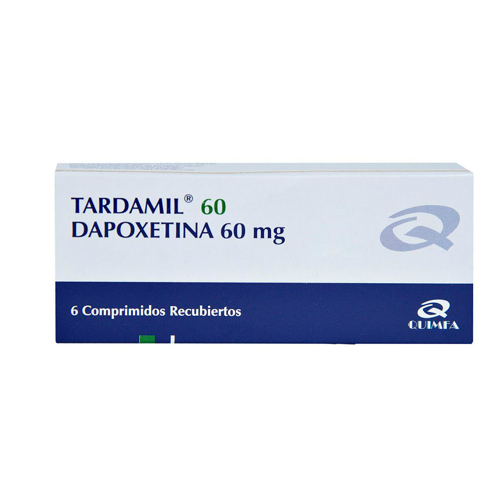 Tardamil 60 Dapoxetina 60mg Caja De 6 Comprimidos
