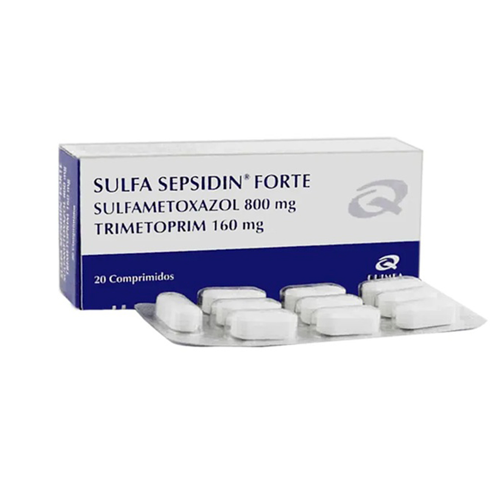 Sulfa Sepsidin Forte Caja de 20 Comprimidos
