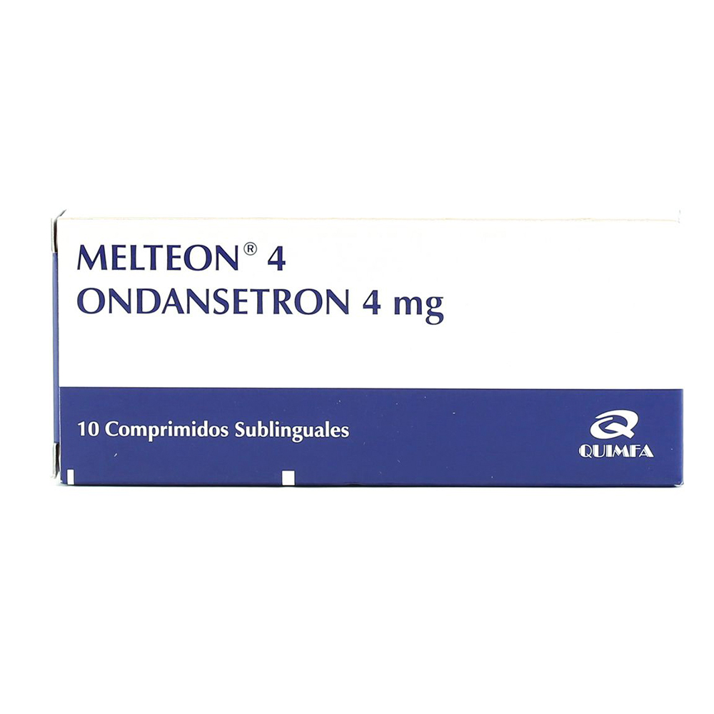 Melteon Ondansetron 4 mg Caja de 10 Comprimidos