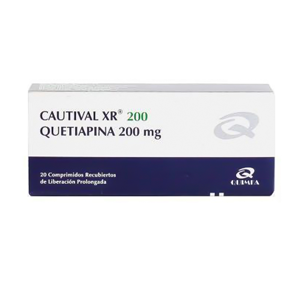 Cautival XR 200 Quetiapina 200 mg Caja De 20 Comprimidos Recubiertos