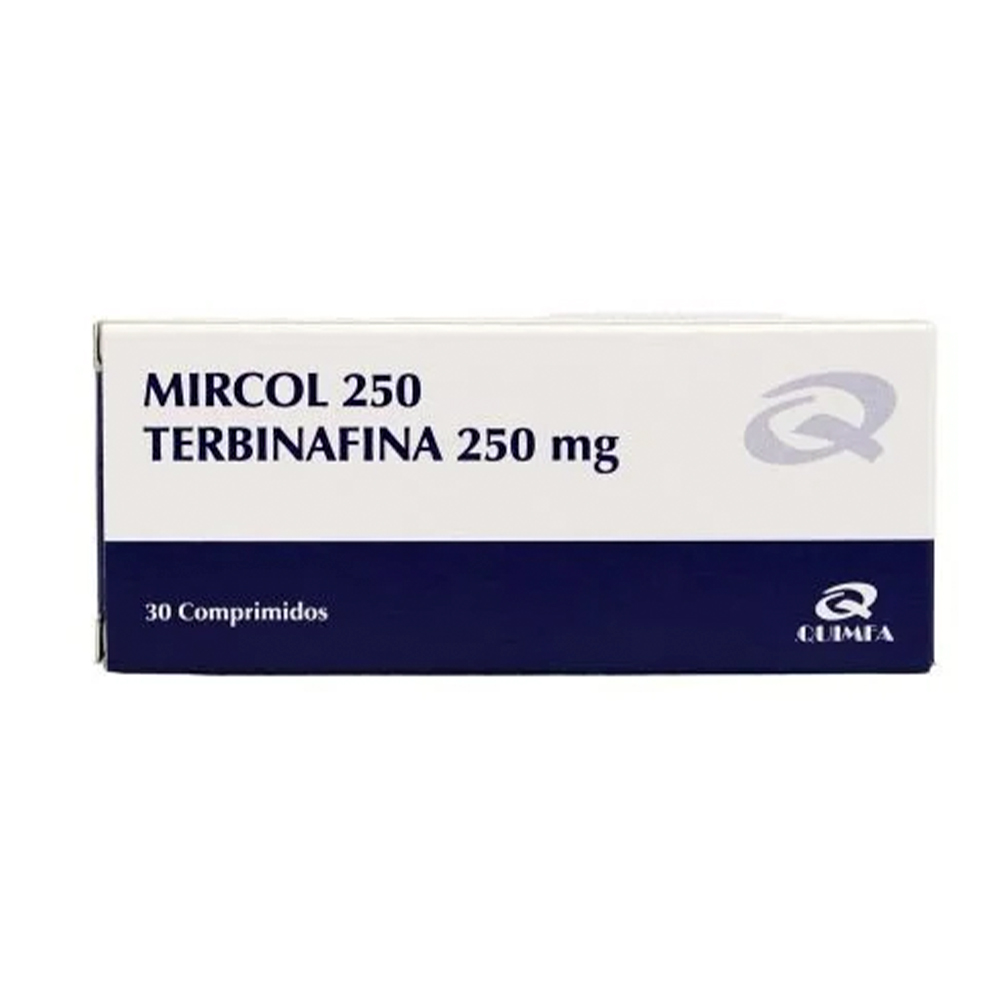 Mircol 250 Terbinafina 250mg Caja de 30 Comprimidos