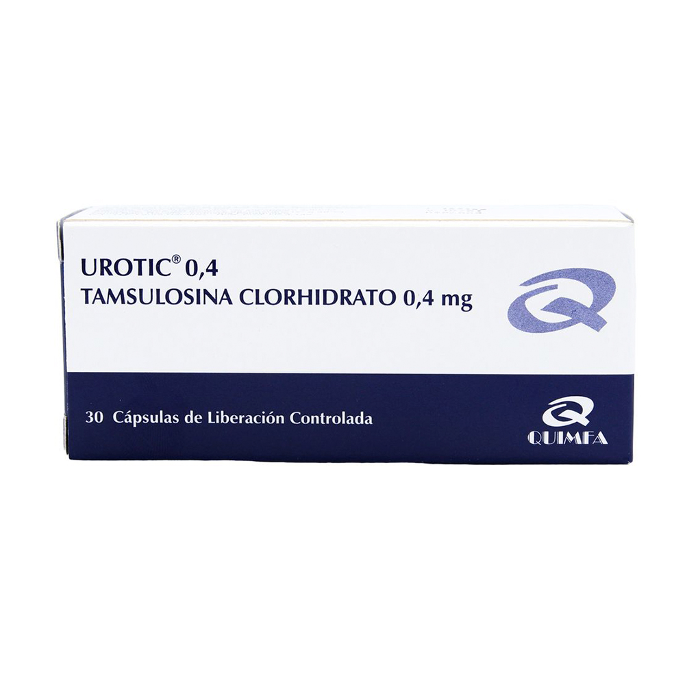 Urotic 0,4 Tamsulosina Clorhidrato 0,4 Caja De 30 Cápsulas de Liberación Controlada