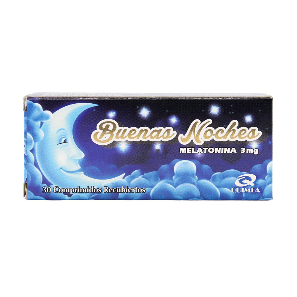 Buenas Noches 3 mg Caja de 30 Comprimidos Recubiertos