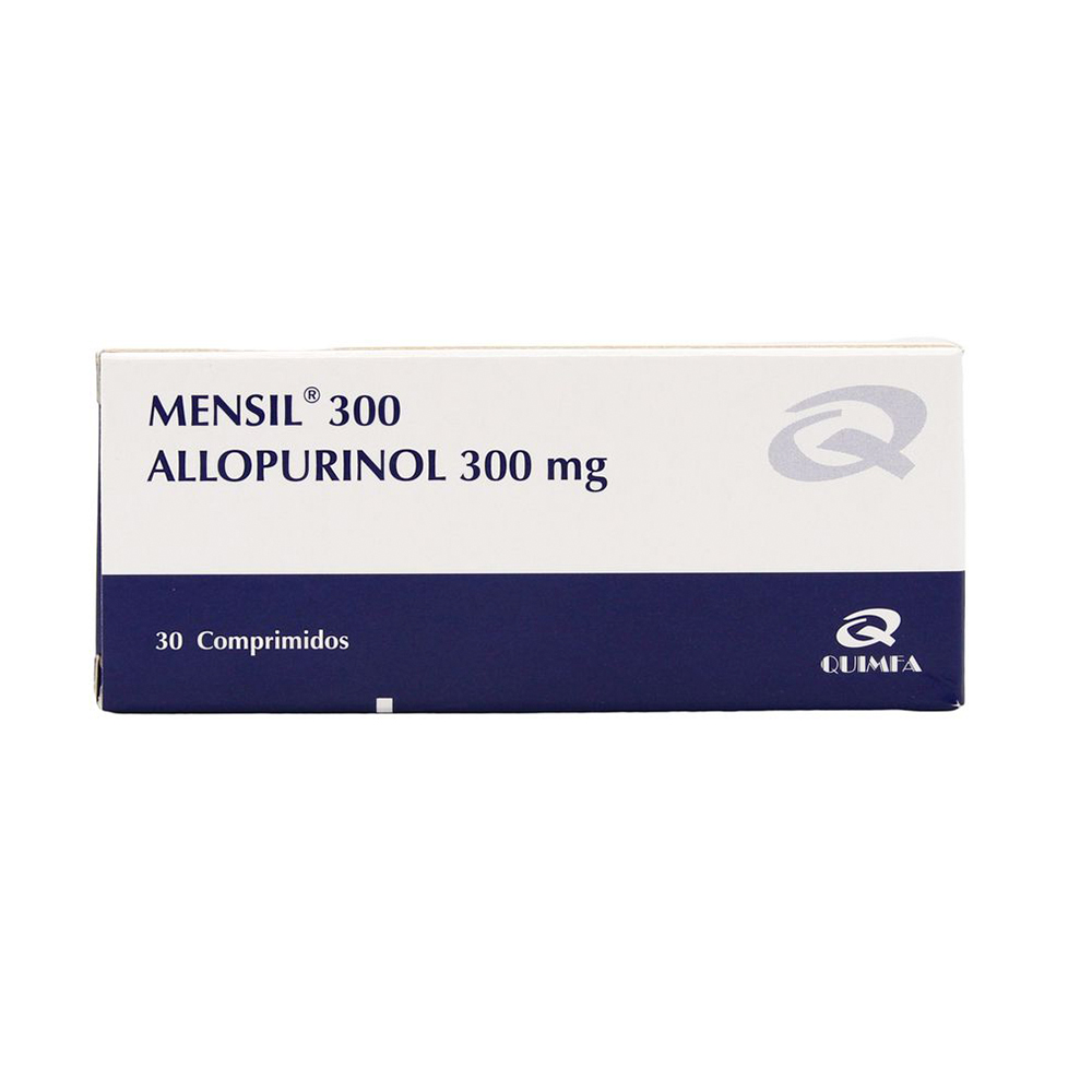 Mensil Allopurinol 300 mg Caja de 30 Comprimidos