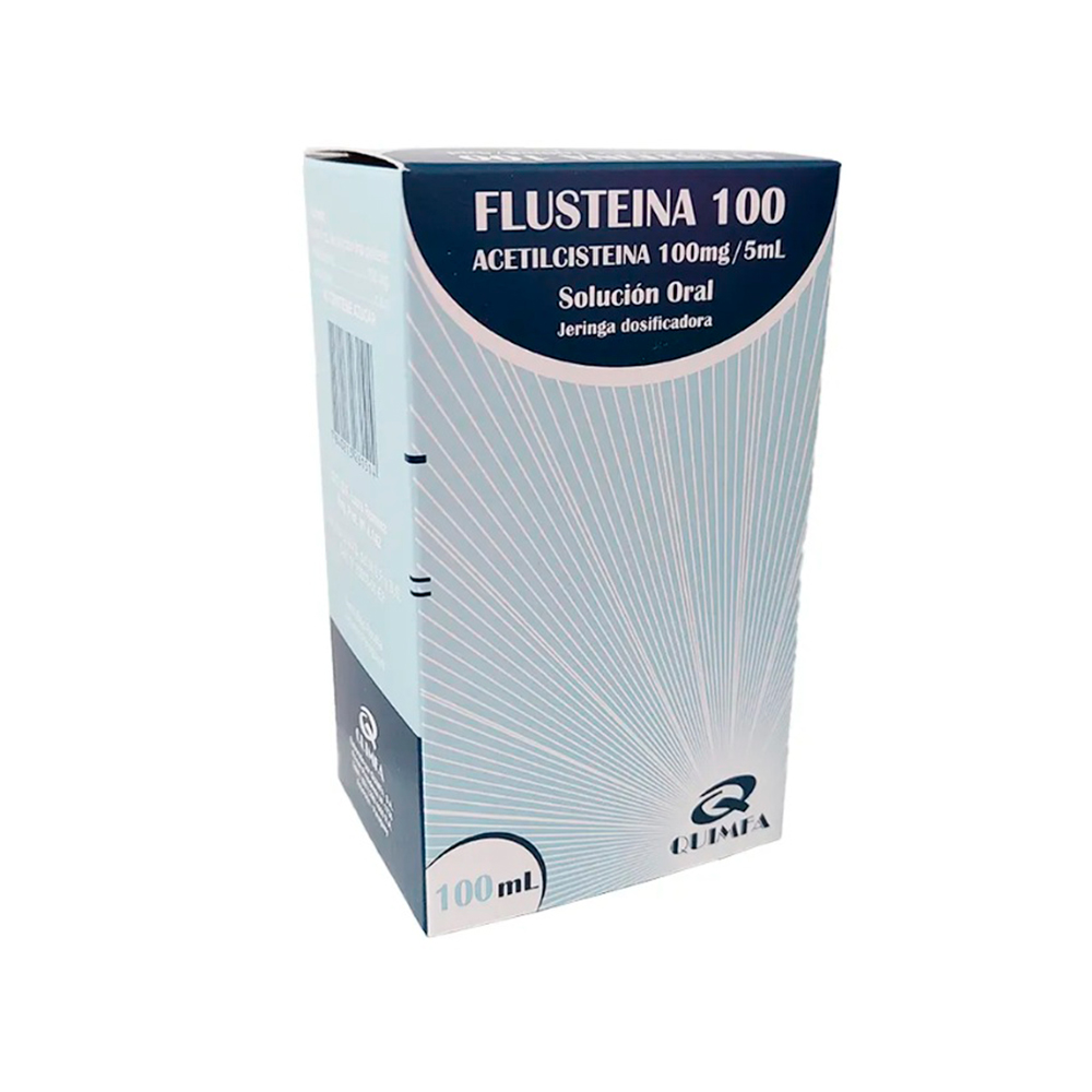Flusteina 100 Acetilcisteina 100mg/5ml Frasco de 100 ml