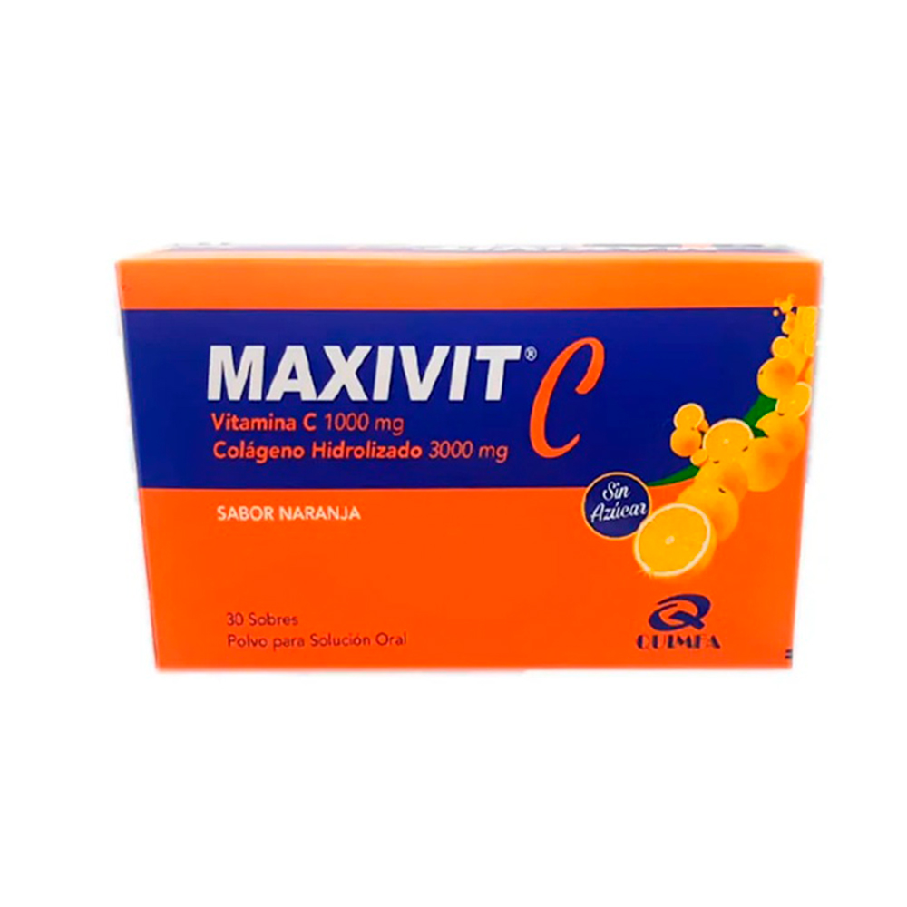 Maxivit Vitamina C 1000 mg Caja De 30 Sobres