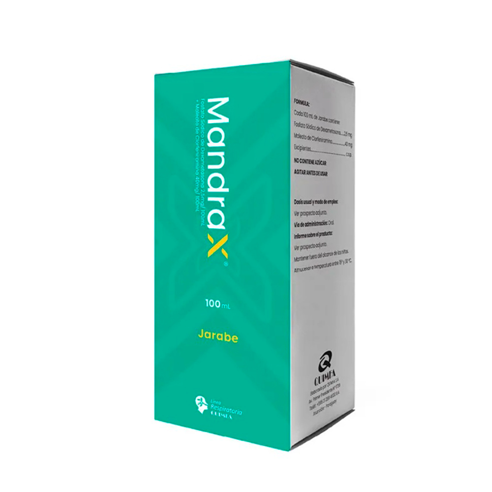 Mandrax Dexamentasona - Clorfeniramina Jarabe de 100 ml