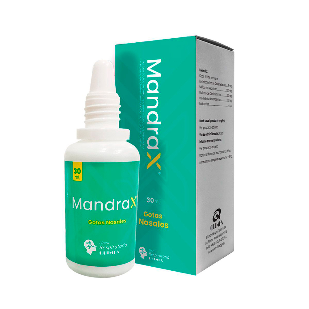 Mandrax Gotas Nasales Frasco De 30 ml