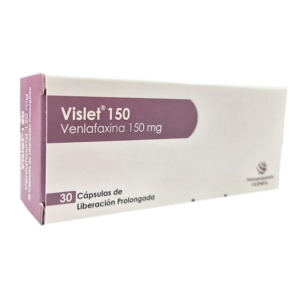 Vislet Venlafaxina 150 mg Caja x30 Capsulas Liberacion Prolongada