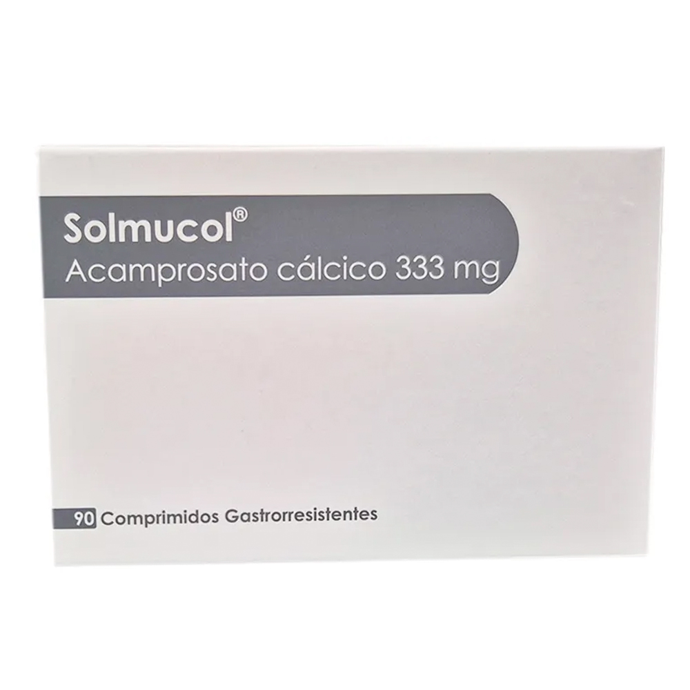 Solmucol Acamprosato Calcico 333 mg Caja x90 Comprimidos