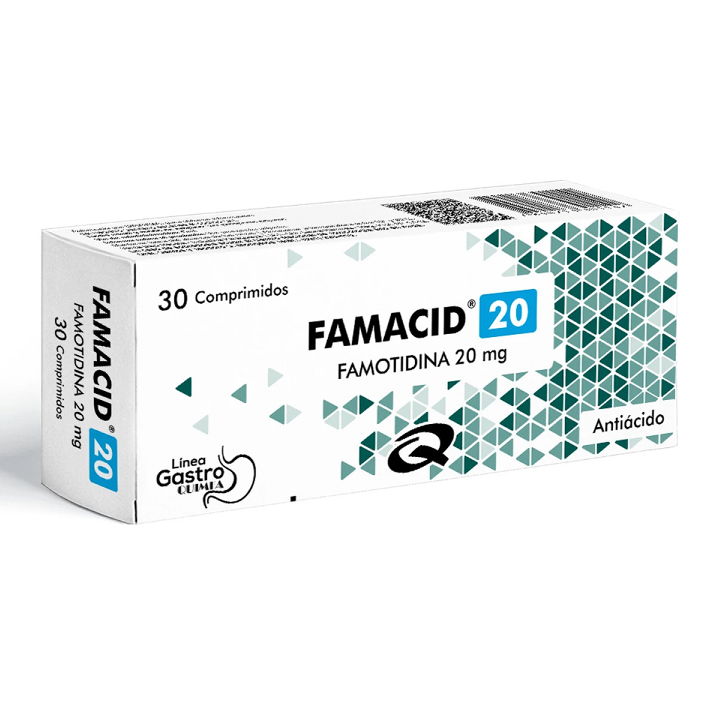 Famacid 20 Mg Caja de 30 Comprimidos
