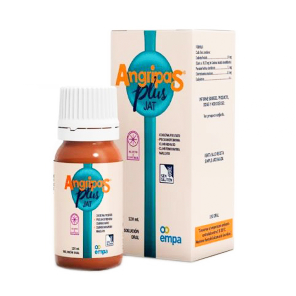 Angripas Plus JAT Codeina Fosfato Solucion Oral de 120 ml