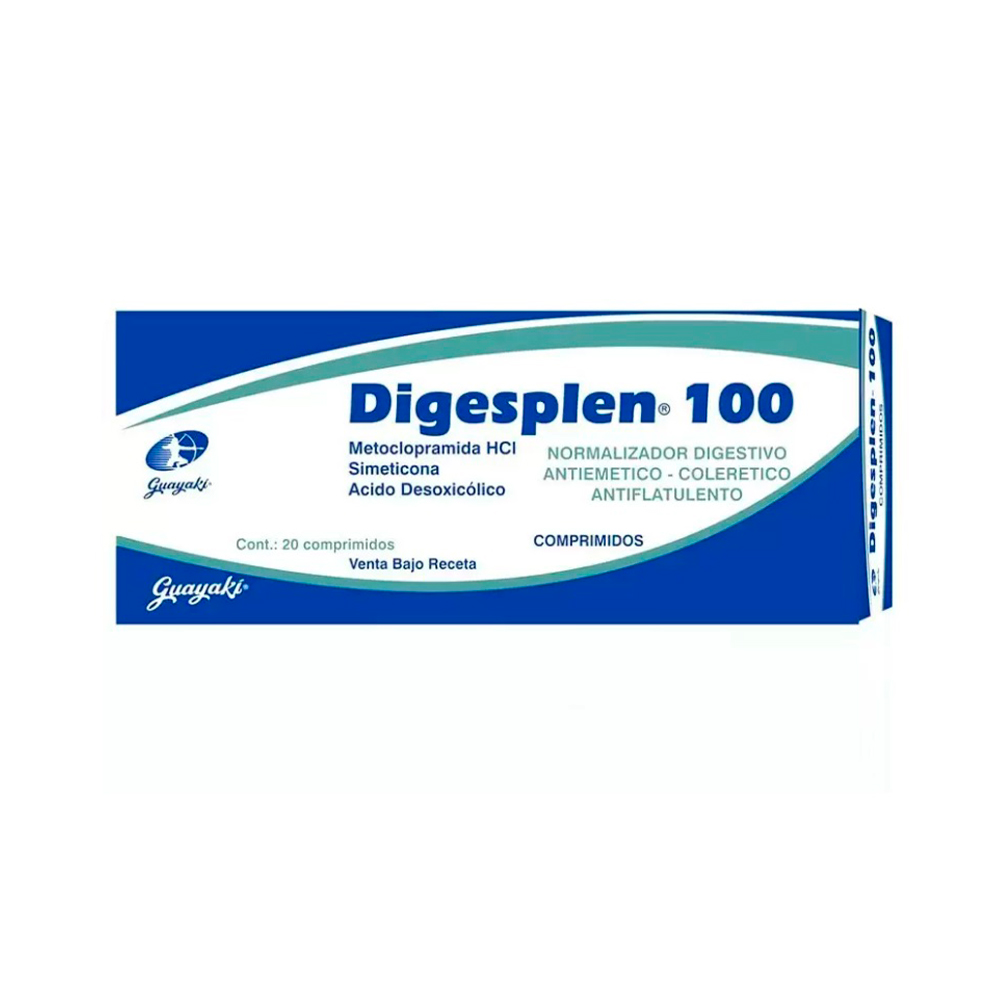 Digesplen Metoclopramida HCI 10 Mg Caja De 2 Blíster x 20 Comprimidos