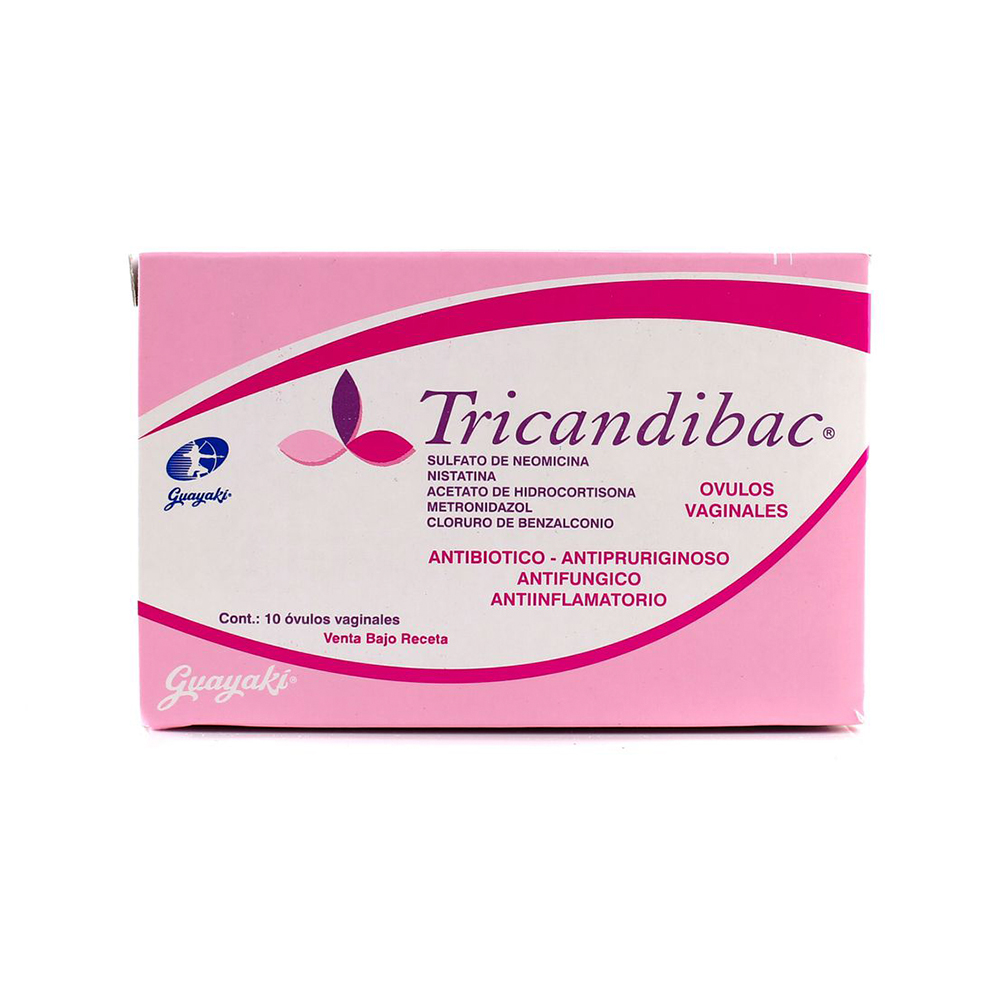Tricandibac Sulfato De Neomicina Caja De 2 Blíster x 10 Ovulos