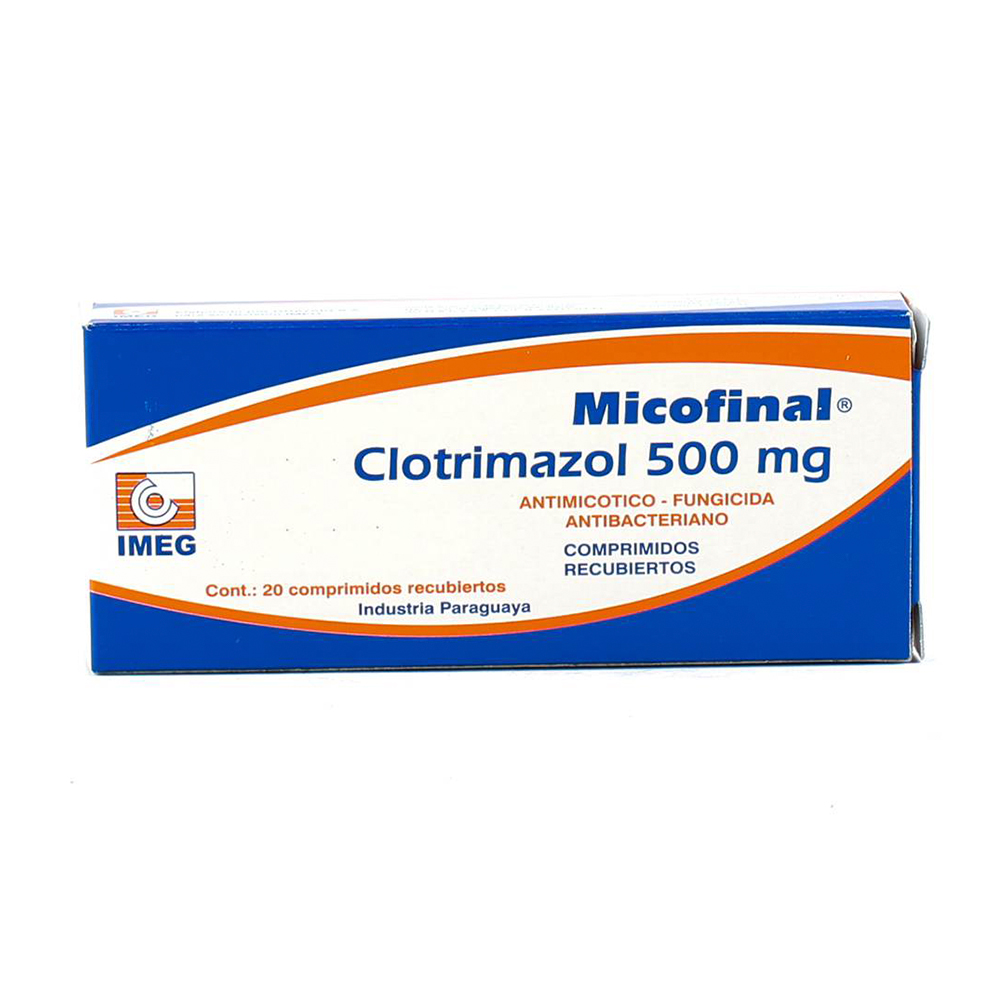 Micofinal Clotrimazol 500 Mg Caja De 2 Blíster x 20 Comprimidos Recubiertos