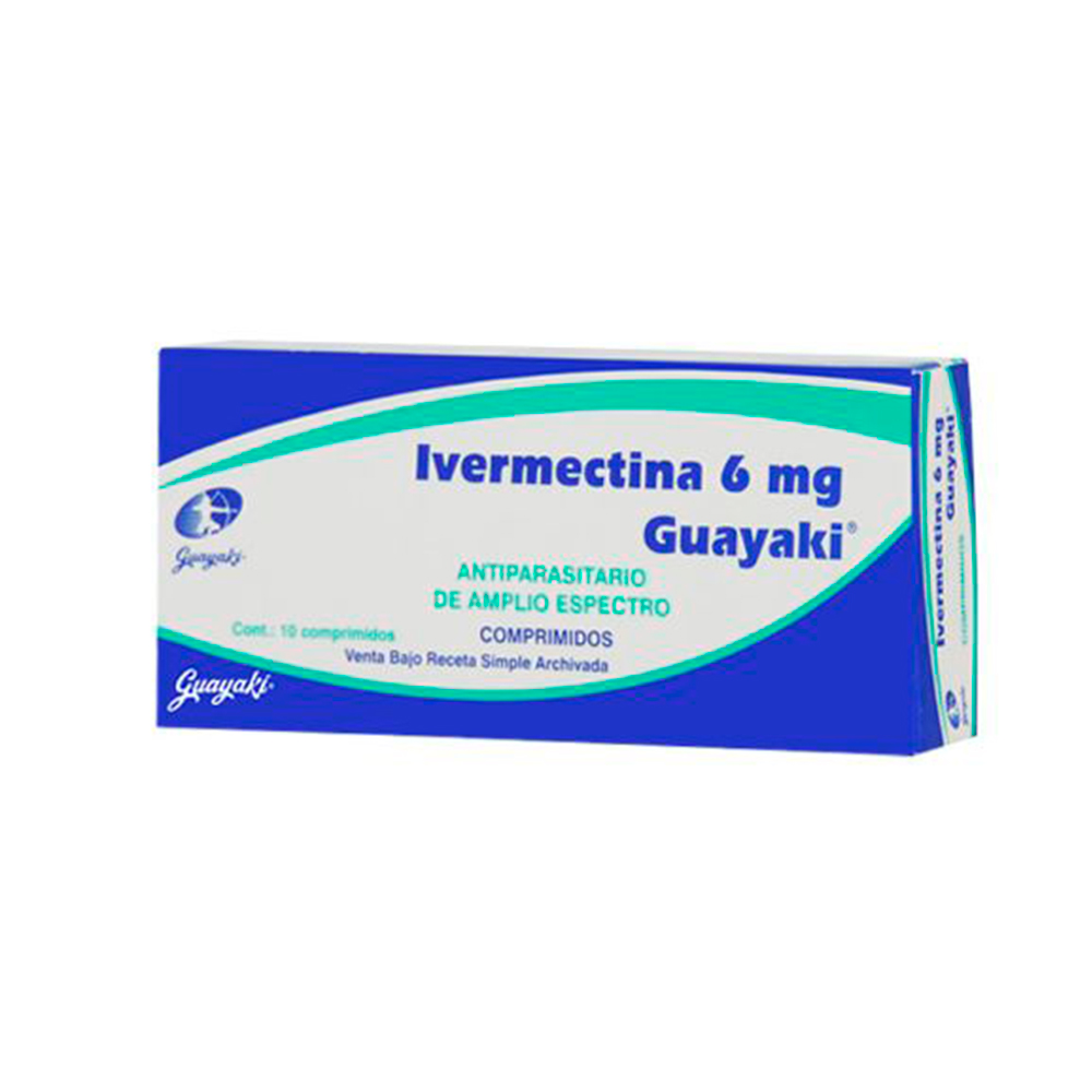 Ivermectina 6 Mg Guayaki Caja De 10 Comprimidos