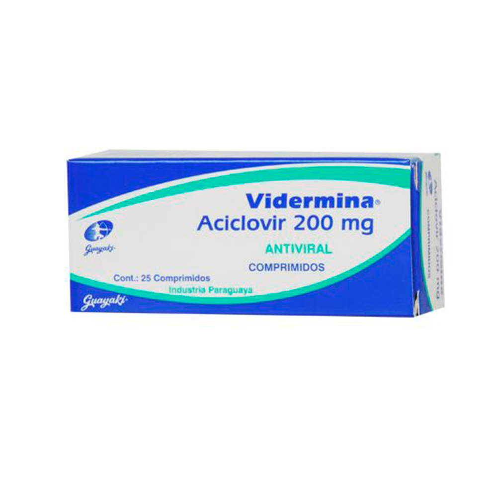 Vidermina 200 mg Caja de 25 Comprimidos