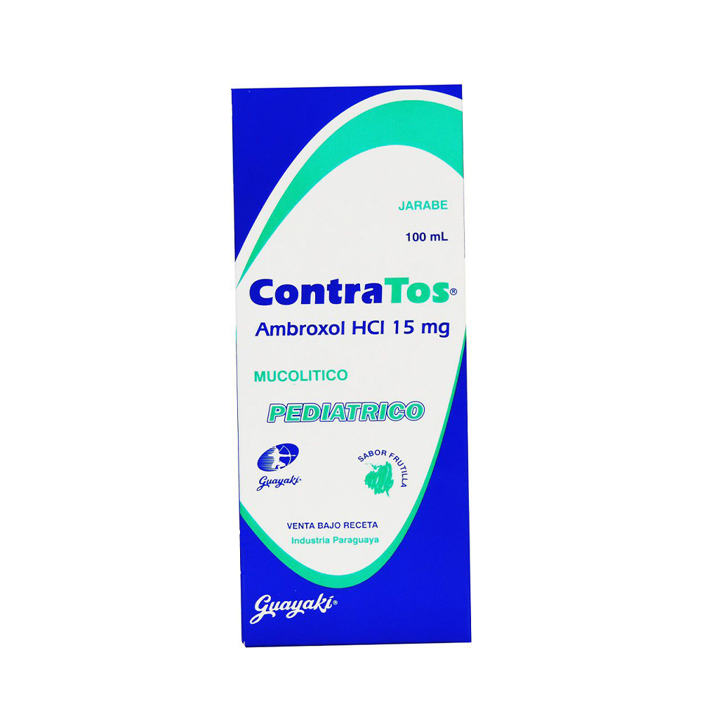 Jarabe Contra Tos Pediátrico Ambroxol HCI 15 Mg De 100 ML