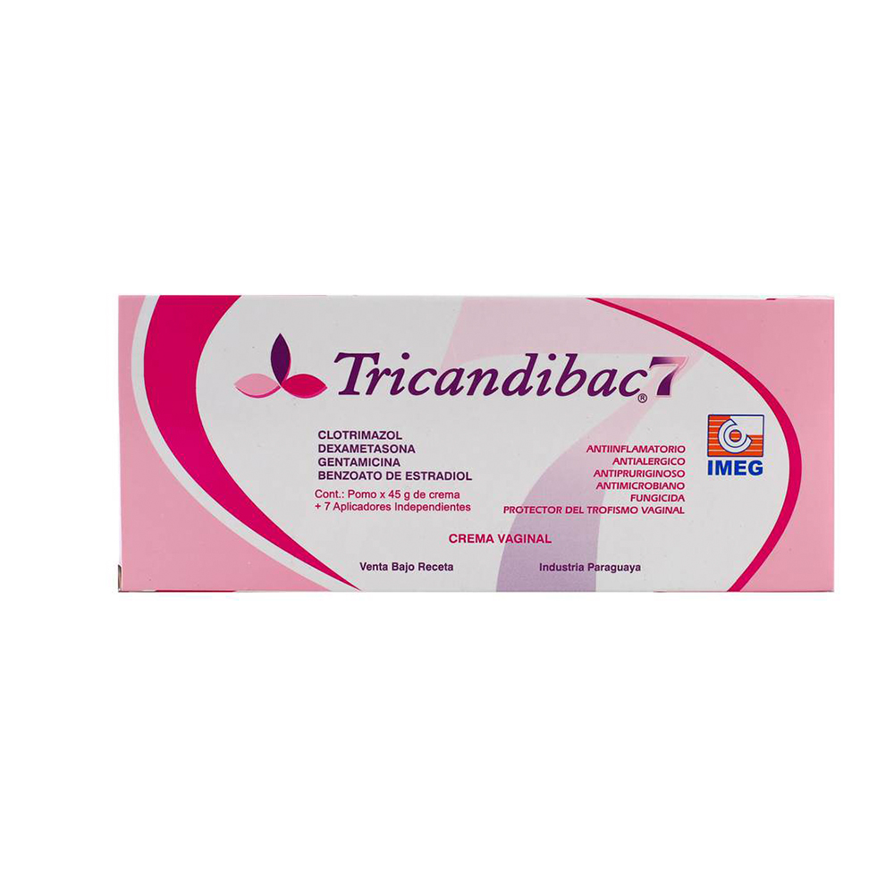 Tricandibac 7 Clotrimazol Pomo De 45 Gr Más 7 Aplicadores