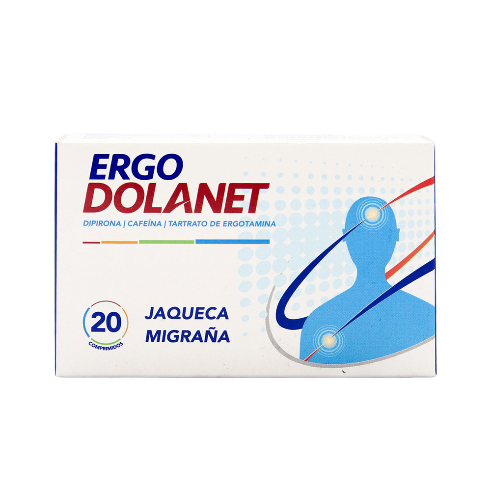 Ergo Dolanet Jaqueca Migraña Caja de 20 Comprimidos