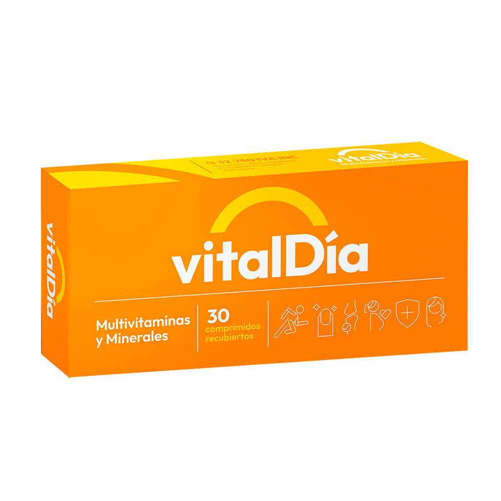 VitalDía 100 mg Caja de 30 Comprimidos Recubiertos