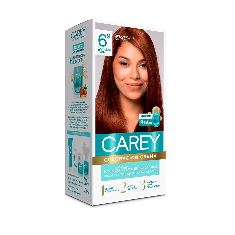 Carey Coloración Crema Rubio Oscuro Marrón Chocolate Nro 6.9