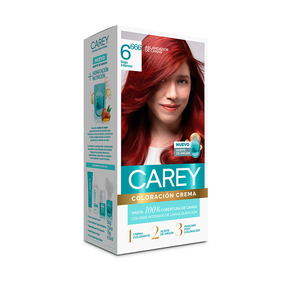 Coloración Crema Carey Rubio Oscuro Super Rojo Nro 6.666
