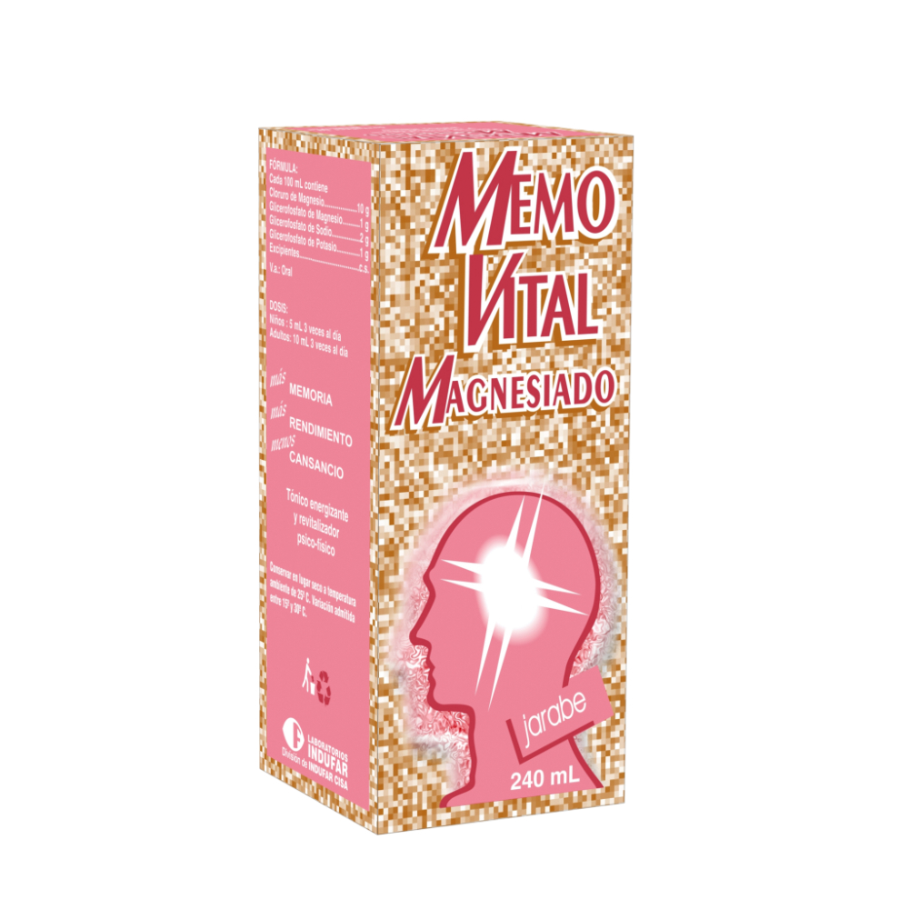 MemoVital Magnesiado Jarabe en Frasco de 240 ml