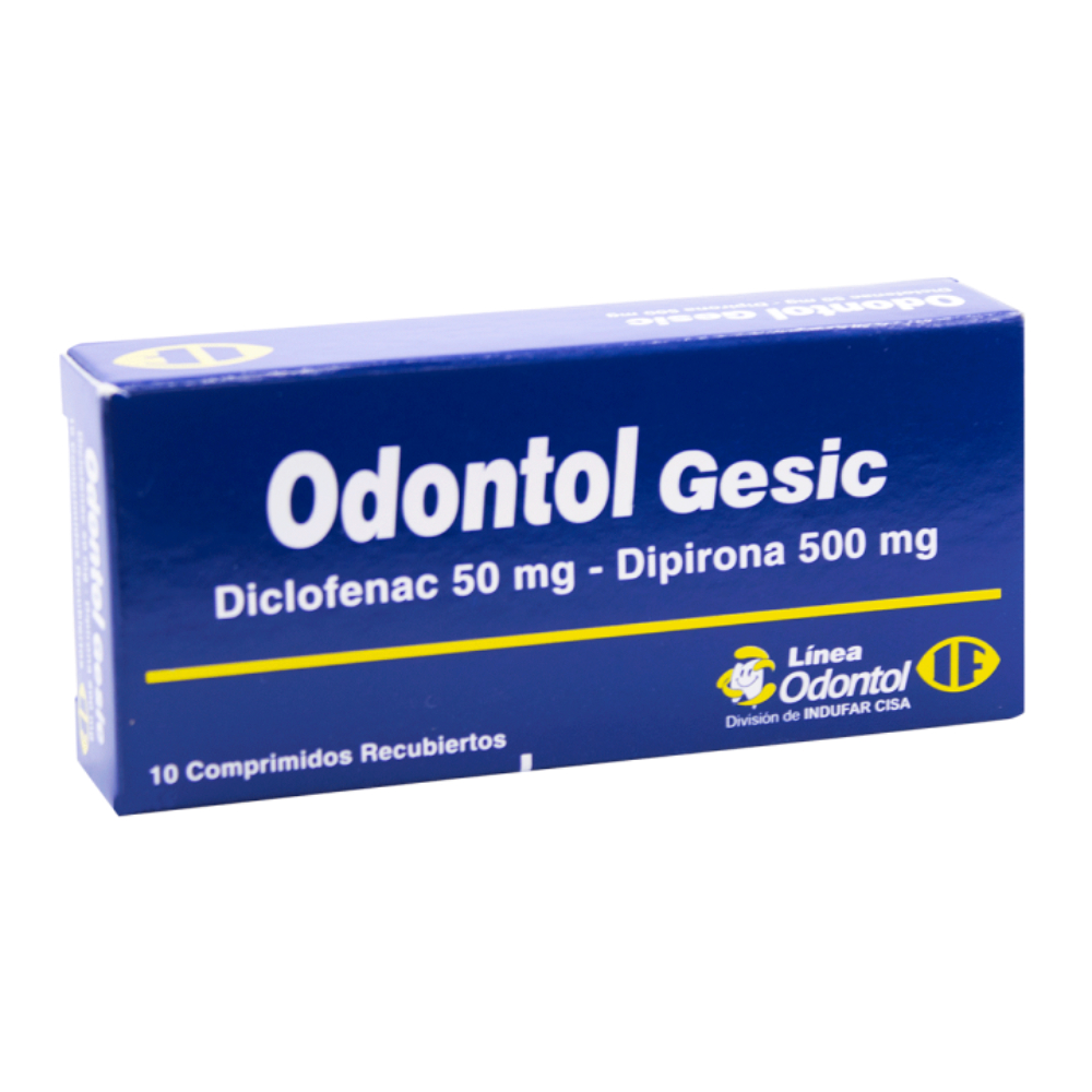 Odontol Gesic Diclofenac Metamizol Caja De 10 Comprimidos Recubiertos