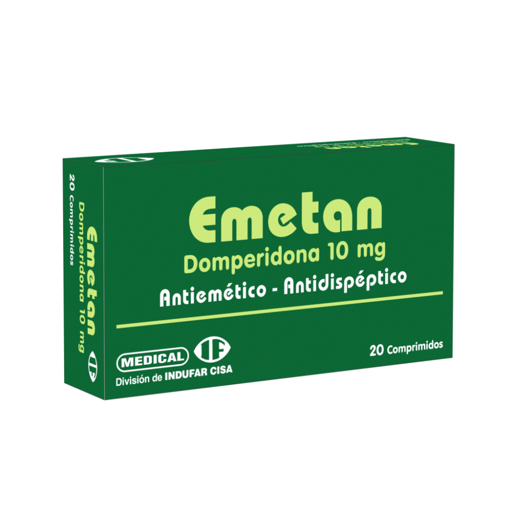 Emetan Domperidona 10 Mg Caja De 20 Comprimidos