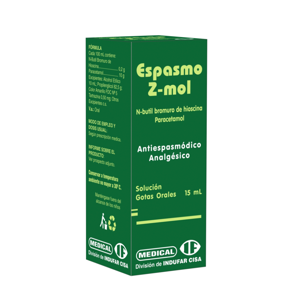 Gotas Orales Espasmo Z-mol De 15 ML