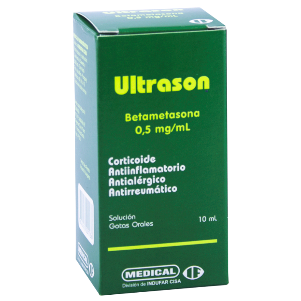 Ultrason Betametasona 0,5 mg/mL Solución Oral de 10 mL