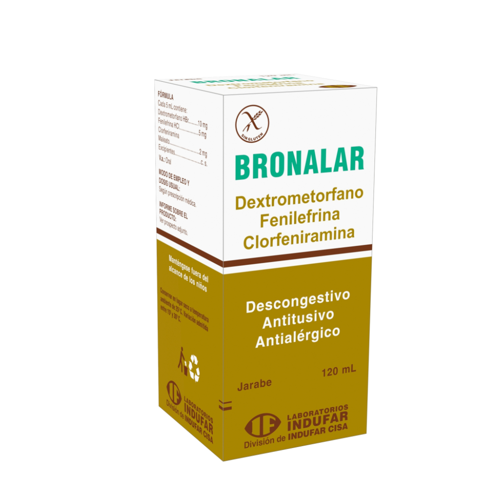 Bronalar Dextrometorfano Fenilefrina Contiene 120 ML