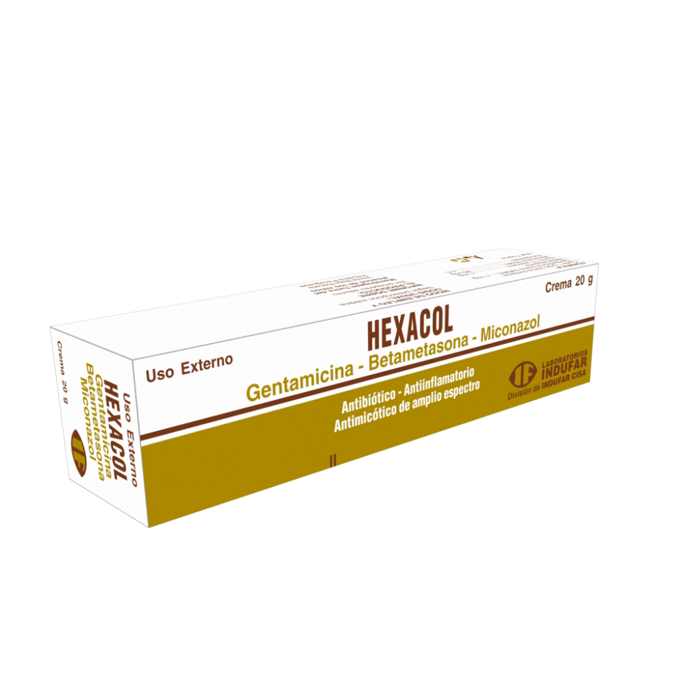Hexacol Gentamicina Betametasona Miconazol De 20 Gr
