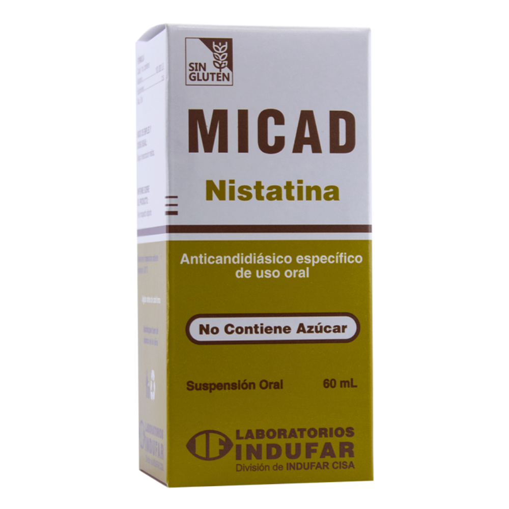 Micad Nistatina Suspension Oral en Frasco de 60 ml