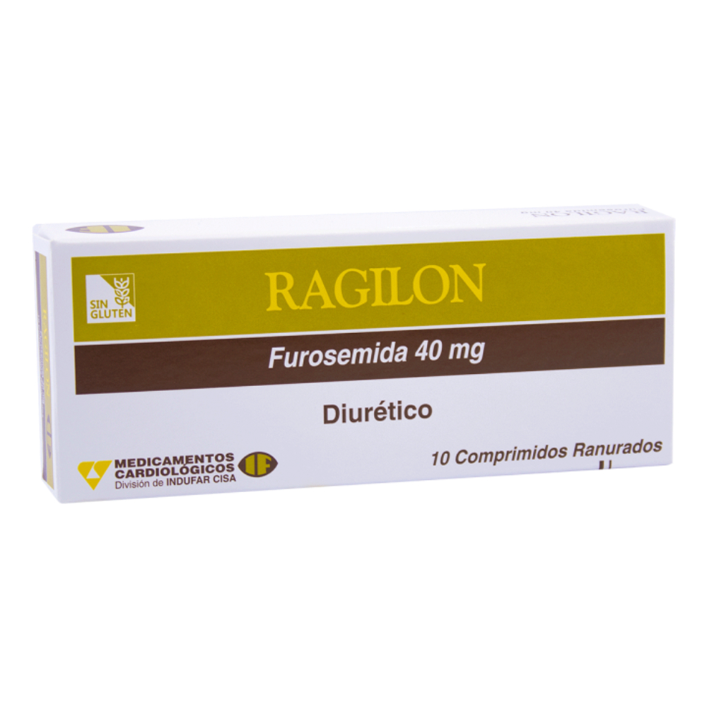 Ragilon Furosemida 40 mg Caja de 10 Comprimidos