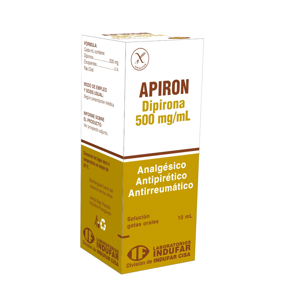 Apiron Dipirona 500 Mg Solucion Gotas De 10 ML