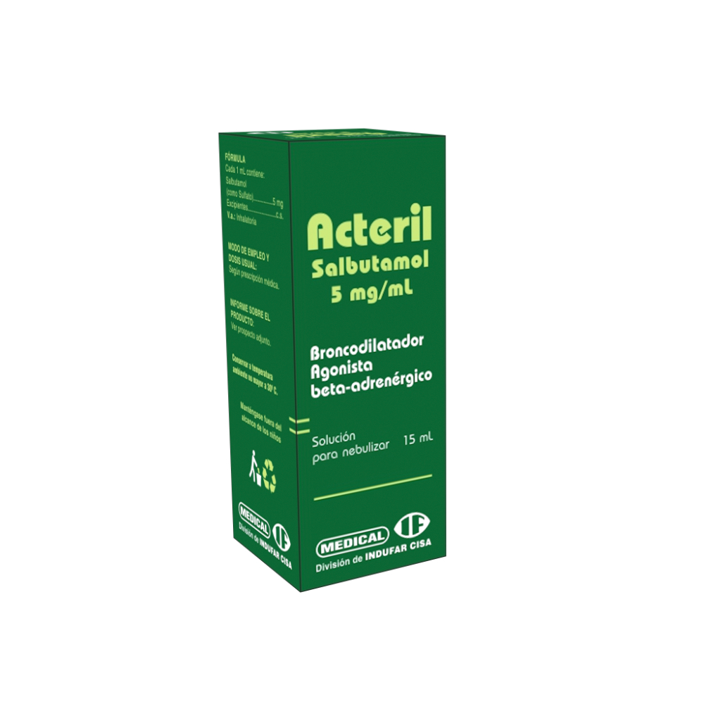 Acteril Salbutamol 5 mg De 15 ML