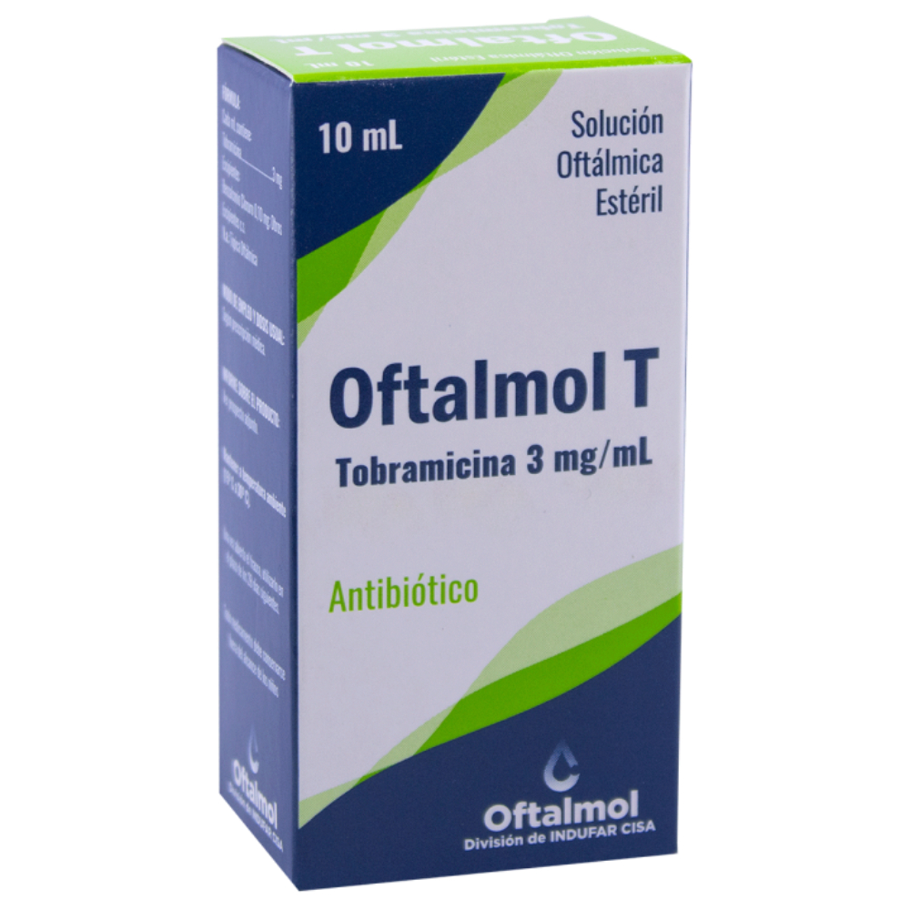 Oftalmol T Tobramicina 3 mg Gotas en Frasco de 10 ml