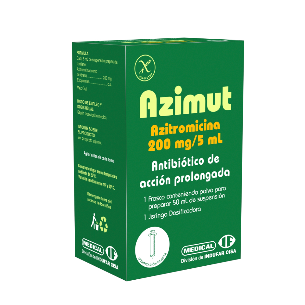Azimut Azitromicina 200 Mg De 50 ML