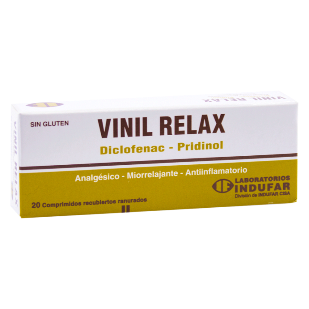 Vinil Relax 50 mg Caja de 20 Comprimidos Revestidos