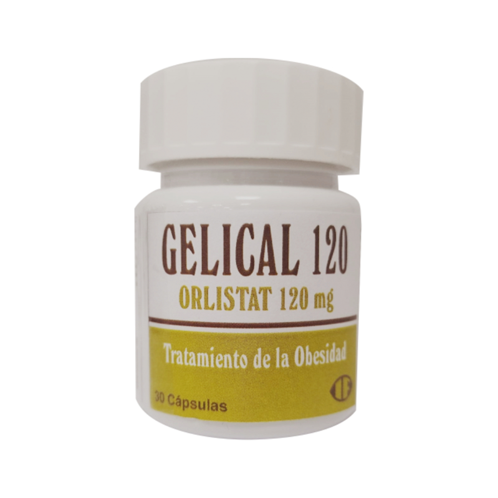Gelical Orlistat 120 mg Caja De 30 Comprimidos
