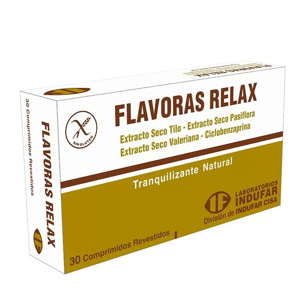 Flavoras Relax Contiene 30 Comprimidos Revestidos