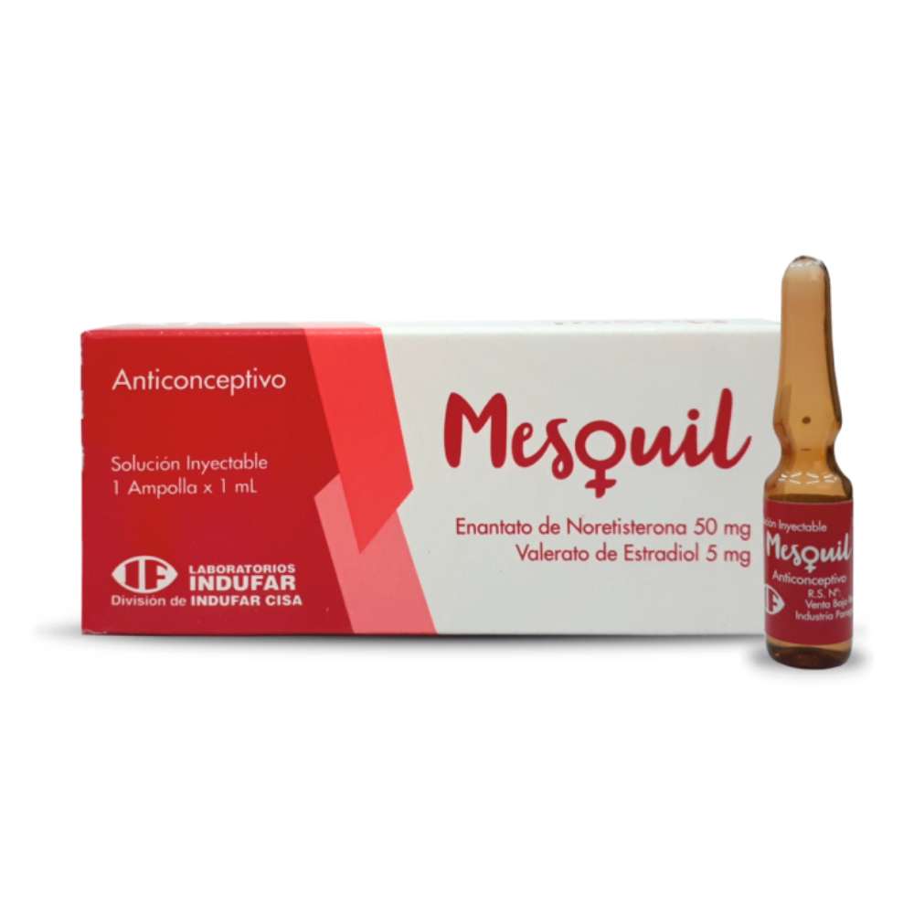 Mesquil Anticonceptivo Caja x1 ampolla de 1 mL