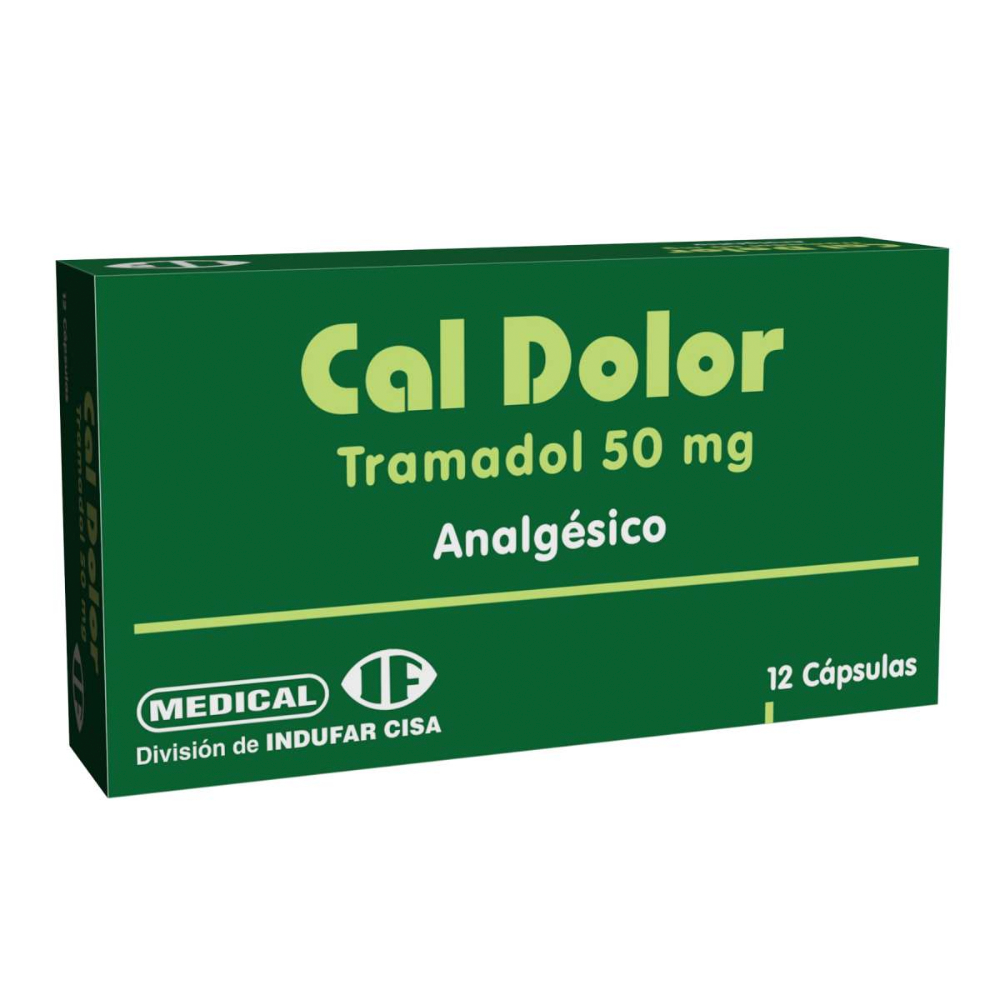 Cal Dolor Tramadol Caja de 12 Capsulas.