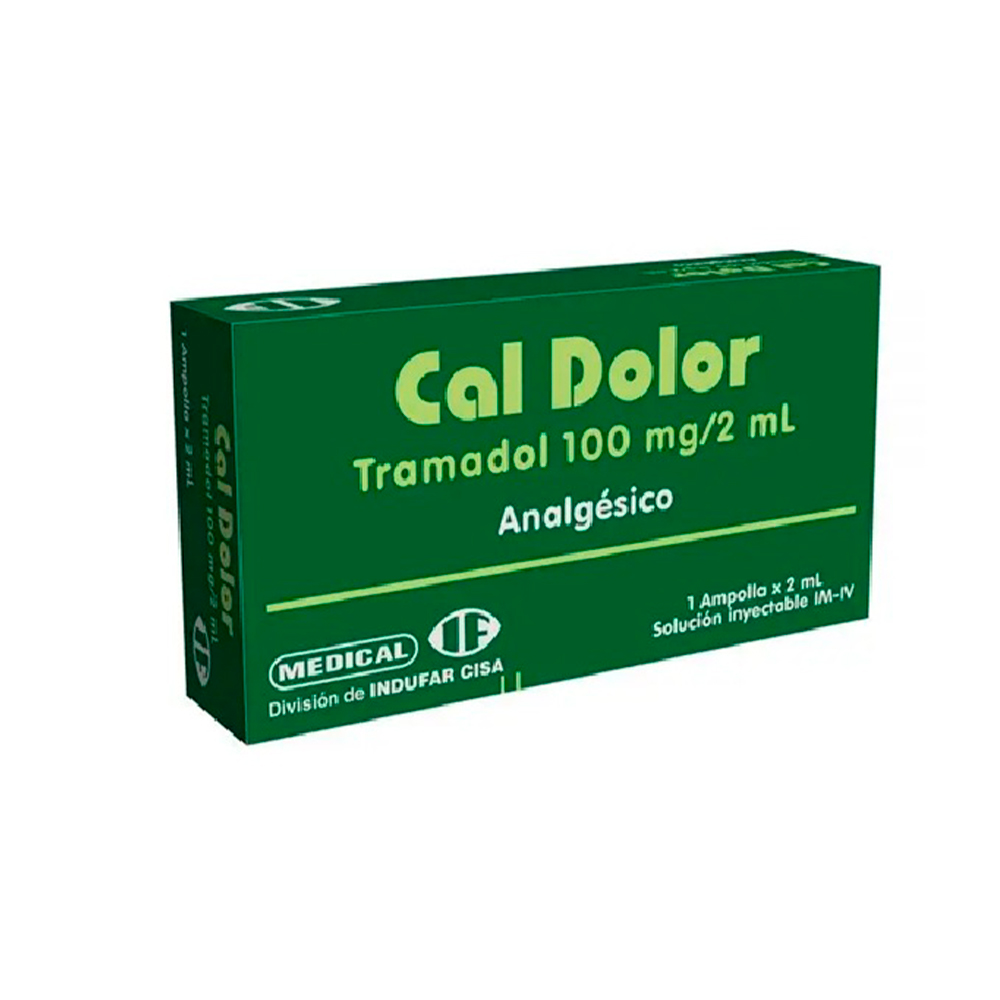 Cal Dolor Tramadol 100mg/2 ML Inyectable Caja 1 Ampolla De 2 ML