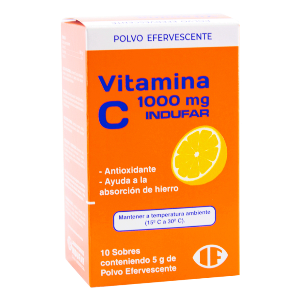 Vitamina C 1000 mg Cont. 10 sobres.