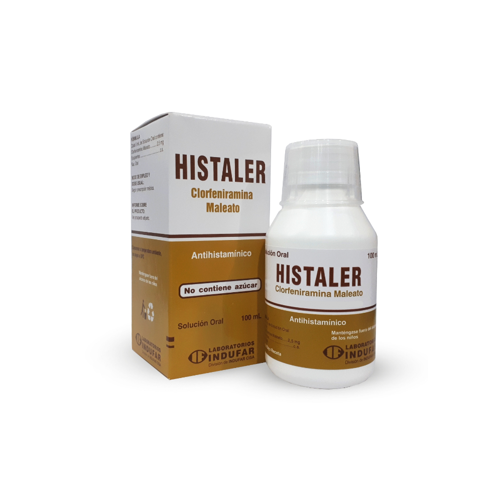 Histasler Clorfeniramina Maleato Solución Oral Frasco de 100 ml
