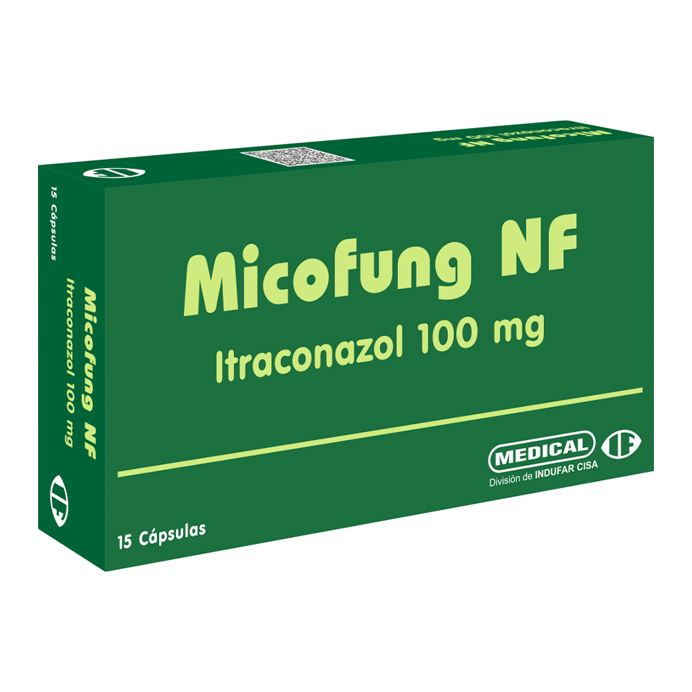 Micofung NF Itraconazol 100 mg Caja de 15 Capsulas